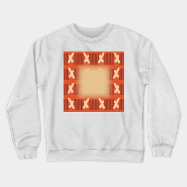 "Perception's Prism" - Mesmerizing Design Perception Play Visual Art Modern Artwork Abstract Figures Repeating Pattern X's Crewneck Sweatshirt by pngrktes-art